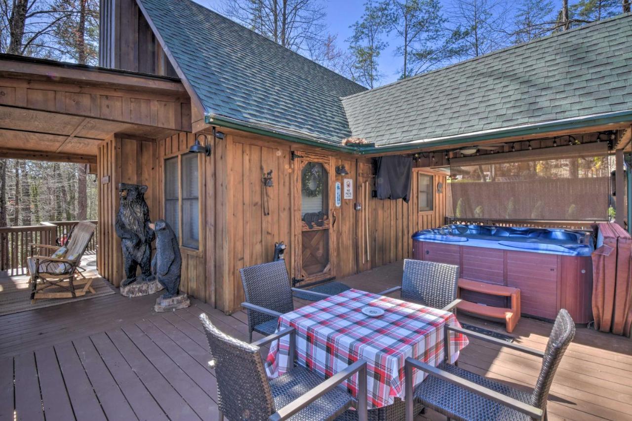 Helen Cabin With Deck And Hot Tub Less Than Half Mi To Main St Dış mekan fotoğraf